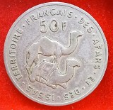 (M1553) MONEDA TERRITOIRE FRANCAIS DES AFARS ET DES ISSAS (ASTAZI DJIBOUTI) - 50 FRANCS 1970 - MAI RARA