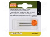 Freză diamantată PROXXON &Oslash; 3,2mm &Oslash; 2,35mm, Acoperire diamant, 2 bucati