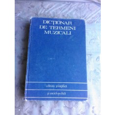 DICTIONAR DE TERMENI MUZICALI