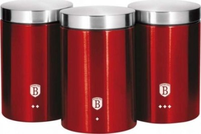Set 3 recipiente condimente Berlinger Haus din inox &amp;ndash; Colectia Metallic Burgundy Line foto