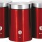 Set 3 recipiente condimente Berlinger Haus din inox &ndash; Colectia Metallic Burgundy Line