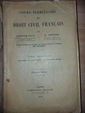 Cours elementaire de droit civil francais- Ambroise Colin, H. Capitant
