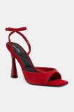 Aldo sandale din piele &icirc;ntoarsă VALENTYNA culoarea roșu, 14145895