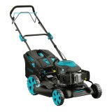 Cumpara ieftin Masina de tuns iarba pe benzina - 4 in 1 - colectare, mulcire, evacuare posterioara si laterala, 3.6 CP, 46 cm, 60L, Detoolz DZ-M106