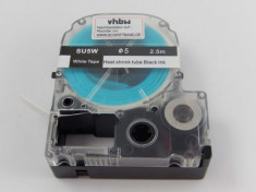 Schrumpfschlauch-kassette ersetzt epson su5w 5mm, schwarz auf wei?, , foto
