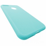 Husa silicon Mesh (retea) bleu pentru Apple iPhone 7