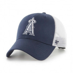 47 brand sapca MLB LA Angels culoarea albastru marin, cu imprimeu, B-BLMSH04GWP-NY