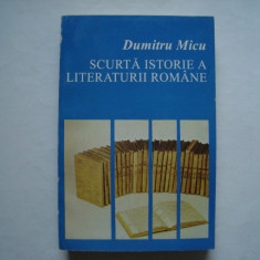 Scurta istorie a literaturii romane (vol. II) - Dumitru Micu