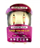 Cablu optic SPDIF Toslink la mini Toslink 2.5mm T-T 2m, KTCBLHE13044, Oem