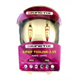 Cablu optic SPDIF Toslink la mini Toslink 2.5mm T-T 2m, KTCBLHE13044