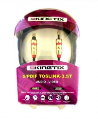 Cablu optic SPDIF Toslink la mini Toslink 2.5mm T-T 2m, KTCBLHE13044