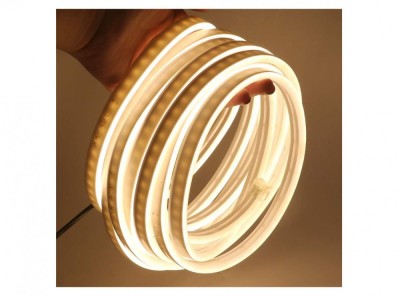 Banda LED flexibila Xunata, impermeabila, 5 m, galben - RESIGILAT foto