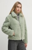 Pepe Jeans geaca CHARLIE femei, culoarea verde, de iarna, PL402463