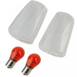 Lentile de semnalizare pentru motocicleta, pereche, alba, potrivita pentru Yamaha FZR FZ XJR XJ TDM 600 - 1300 Performance AutoTuning