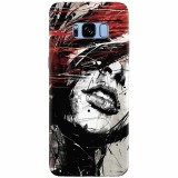 Husa silicon pentru Samsung S8, Byroglyphics Woman Drawing