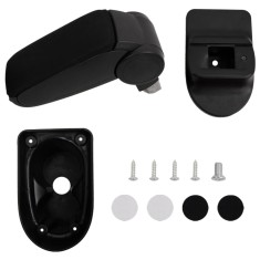 vidaXL Cotieră auto, negru, 13x36x(30-46) cm ABS foto