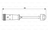 BOSCH 1 987 473 038 senzor de avertizare,uzura placute de frana