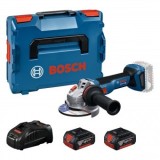 Bosch GWS 18V-11 Polizor unghiular 18V, 125mm + 2 acumulator GBA 5.0Ah - 4053423323504