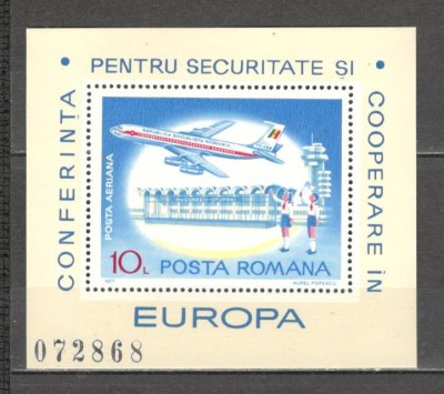 Romania.1977 Conferinta ptr. securitate si cooperare Belgrad-Bl. ZR.585 foto