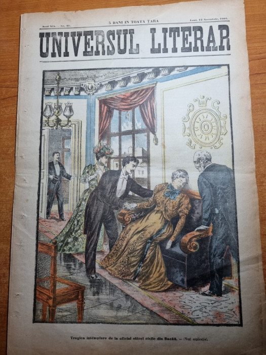 universul literar 12 noiembrie 1901-art. carol 1 si regina elisabeta,bacau