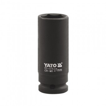 Cheie de impact Yato YT-1175, dimensiune 27 mm, prindere 1&amp;rdquo;, lunga foto
