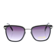 Ochelari de soare cu lentile mov in degrade si rame negre