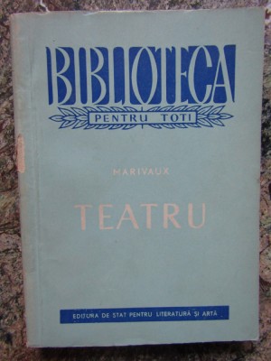 Teatru - Marivaux (1958) foto