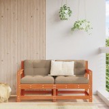 vidaXL 2 Bucată Sofa de colț pentru grădină Lemn masiv de pin 865536