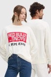 Pepe Jeans pulover de bumbac Red Bull Racing x Pepe Jeans culoarea bej, light, RU700002