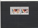 ROMANIA 2015 LP 2083 a 135 DE ANI RELATII DIPLOMATICE ROMANIA-SUA SERIE CU VINIETA MNH NESTAMPILATA, Nestampilat