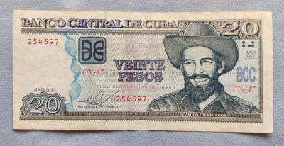 Cuba - 50 Pesos (2013) portretul lui C. Cienfuegos foto