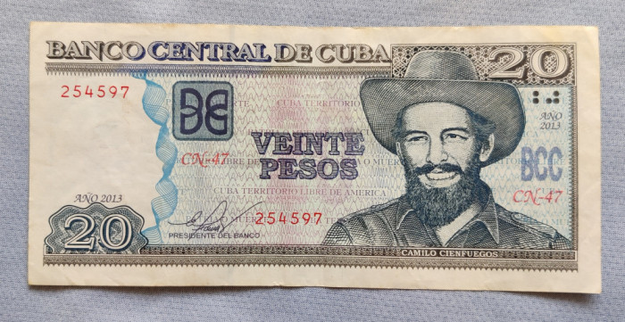 Cuba - 50 Pesos (2013) portretul lui C. Cienfuegos