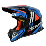 Cumpara ieftin Casca off road SMK Allterra X-Sprint alb / albastru / portocaliu