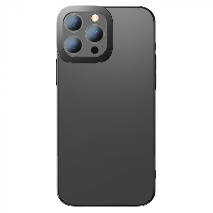 Husă Rigidă Pentru PC Baseus Cu Sclipici Husă Transparentă Galvanizată Pentru IPhone 13 Pro Max, Neagră (ARMC000201)