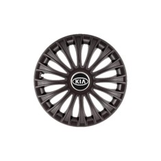 Set 4 Capace Roti 15 inchi (R15) Dino Negru, Compatibile cu Kia