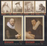 Grenada 2006 - 400 de ani de la nașterea lui Rembrandt, Serie+2 Colite NDT, MNH, Nestampilat