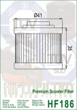 Filtru Ulei HF186 Hiflofiltro Aprilia AP3HAA000309 Cod Produs: MX_NEW HF186