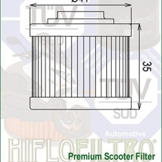 Filtru Ulei HF186 Hiflofiltro Aprilia AP3HAA000309 Cod Produs: MX_NEW HF186