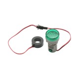 Indicator ampermetru digital LED verde 0-100A, 220V/380V, &Oslash;22 mm, Breckner Germany