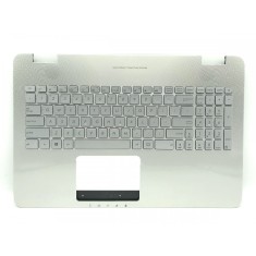 Carcasa superioara palmrest cu Tastatura Laptop Asus N551VW argintie iluminata us
