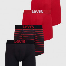 Levi's boxeri 4-pack bărbați, culoarea negru