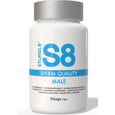 Imbunatatirea spermei - Stimul8 S8 Calitatea Spermei Tablete pentru Barbati 30 capsule Sanatate Reproductiva si Energie