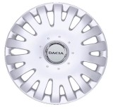 Capace Roti Dacia R16/15 Inch, Gri/Negru, ABS, Cod 403, Set 4 Bucati
