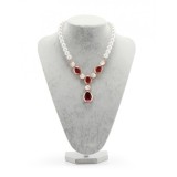 Bust expunere bijuterii gri catifea mare 24m WZ5500