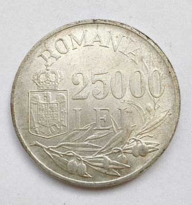 Romania - 25000 Lei 1946 - Argint - (#7A) foto