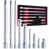 Set adaptoare chei tubulare, 1 / 4&quot;, 3 / 8&quot;, 1 / 2&quot;, Cr-V, 9 elemente, Tvardy T00131