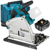 Makita DSP600ZJ + BL1830B - Fierastrau circular 165x20 mm valiza speciala + Acumulator Li-Ion 18 V 3 Ah