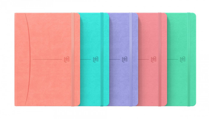 Caiet Cu Elastic, A5, Oxford Signature Smart Journal, 80 File - 90g/mp, Scribzee, Dictando - Culori