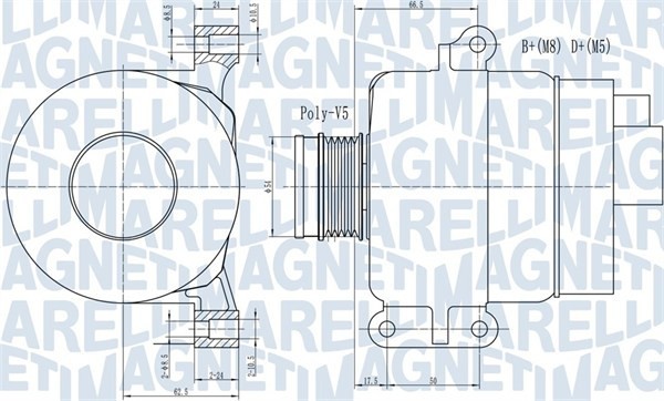 MAGNETI MARELLI 063731969010 Generator / Alternator