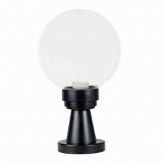 Lampa Gradina Luca Transparent 200x200x350mm IP44 E27 40W, Design Minimalist Modern pentru Iluminat Exterior, Eficienta Luminoasa si Rezistenta
